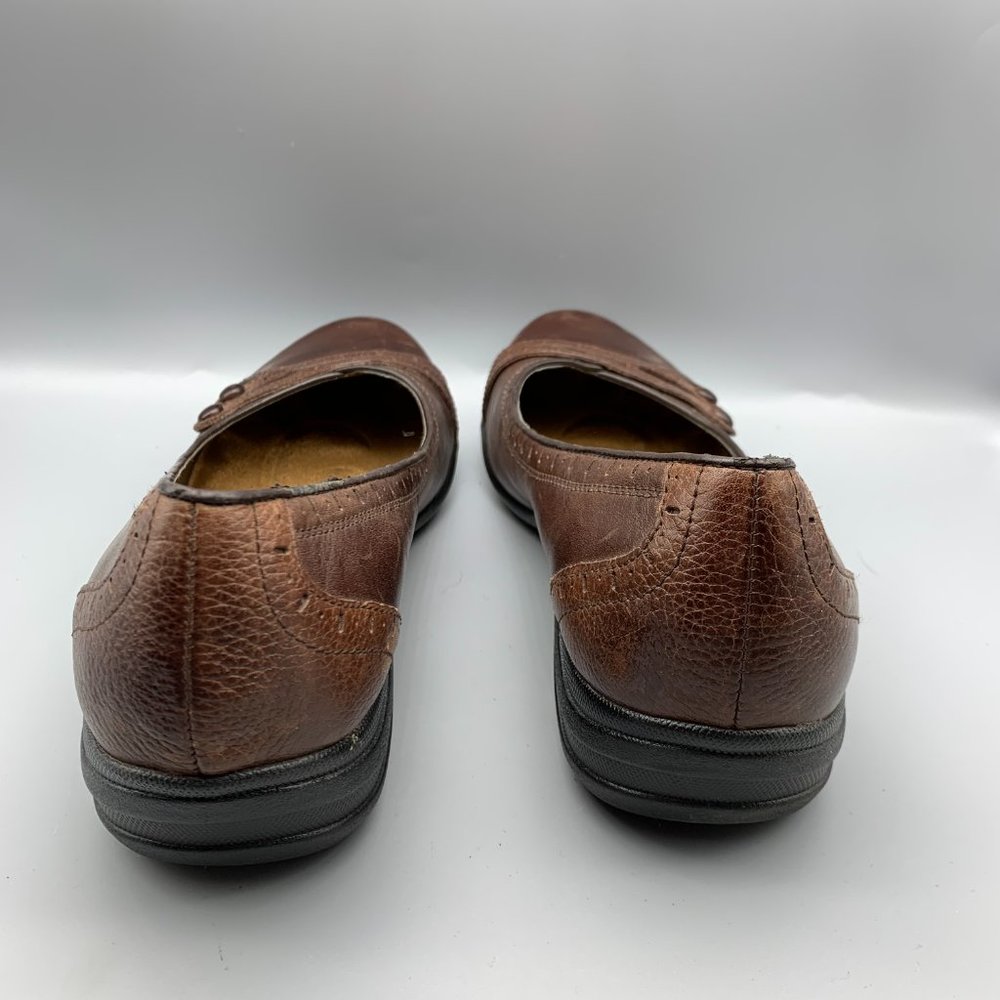 Hush Puppies Zero G size 11W Brown Leather Slip-on Shoes - Picture 3 of 10